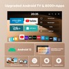 TOPTRO Mini Projector 1080P 4K Supported【Android 13 & Short Throw】