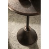 Kate and Laurel Sanzo Modern Pedestal Side Table; 15 x