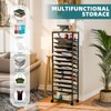 Ekisemio 15 Tier Rolling File Cart, Sturdy and Durable Desk