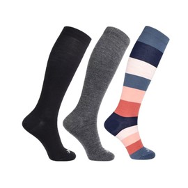 ja vie JAVIE Ultra Comfy 75% Merino Wool Graduated Compression Socks for Women & Men (15-20mmHg)