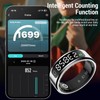 Zopsc Smart Ring Fitness Tracker with Display Screen Gesture Control