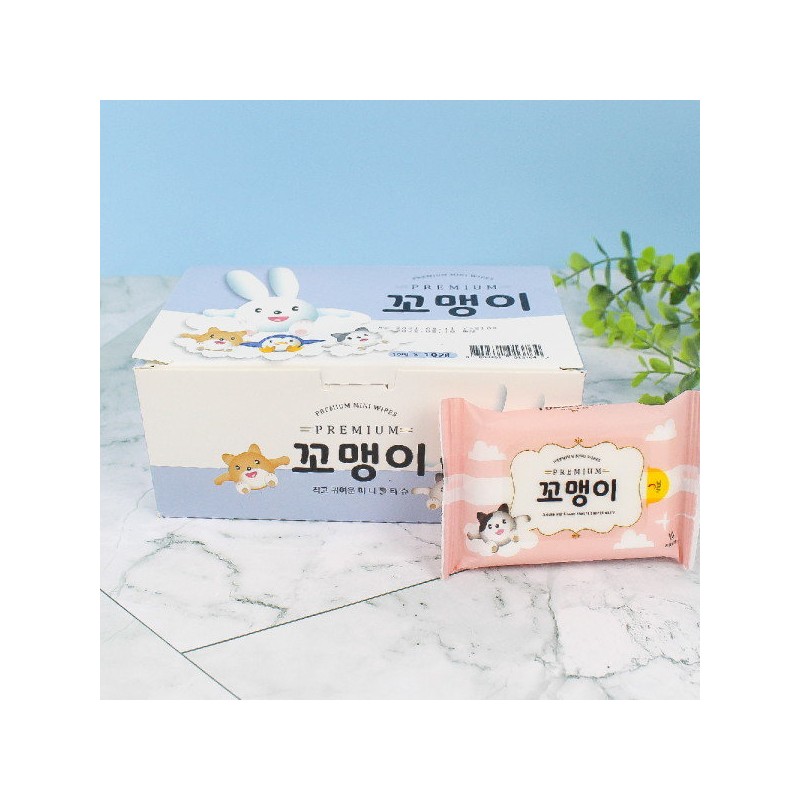 Portable mini kid wet wipes 10 sheets x 30 pcs