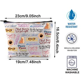 TOBGBE Singer Album Inspired Merch Accessories for Zipper Makeup Pouch Singer Song Lyrics Merchandise For Fans (Heard Magic)