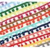 20 Yard Mini Pom Pom Bobble Plain Trim 10mm Bobbles