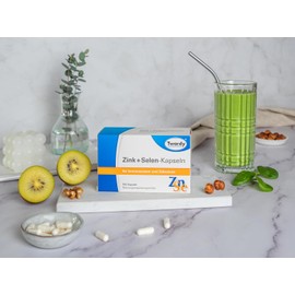 Astrid Twardy Zinc + Selenium Capsules, 3 x 100 Pieces, Dietary Supplement for Immune System and Cell Protection, Gluten-Free, Lactose-Free, Essential Trace Elements
