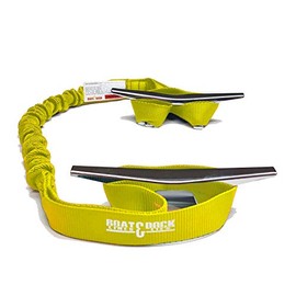 Boat Lines & Dock Ties Boat Dock Tie Bungee Cord, Double 9-Inch Loop Ends, Made in USA, Pack of 2 (Yellow, 30 inch)