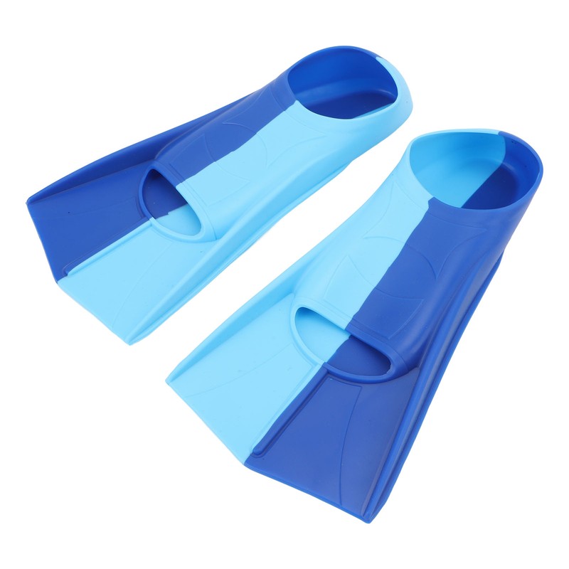 2pcs Swim Fins 2 Colour Blue Silicone Anti Slip Swimming