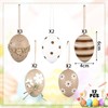 Mizijia 12 x Easter Eggs for Hanging, Beautiful Easter Decoration