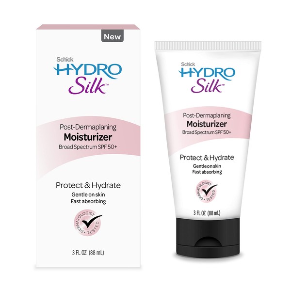 Schick Hydro Silk Post-Dermaplaning Moisturizer with SPF 50+ | Travel