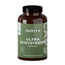 Ultra Ecdysterone + Leucine Capsules High Dose - 790 mg Active Ingredient Complex per Capsule - 540 mg Beta Ecdysterone 90% + 250 mg L-Leucine Powder Vegan - ß-Ecdysterone Max Extract