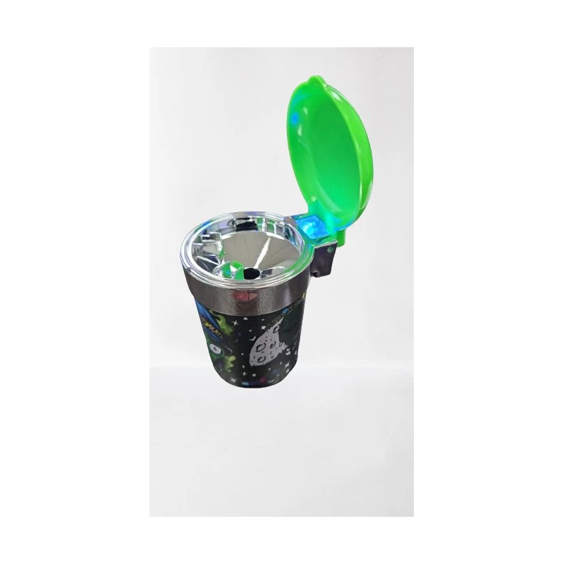 X2 LED BUTT BUCKET ASHTRAY - CAR CUP HOLDER PORTABLE-DESIGN
