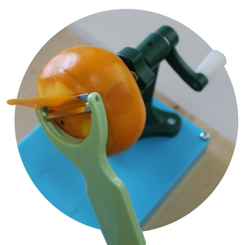 KJ-402 Manual Persimmon Peeler with Plastic Base