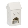 Relaxdays Ceramic Tea Light House, Light House for 1 Tea
