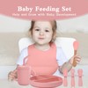 Silicone Baby Feeding Set,13PCS Baby Feeding Essentials with Suction Bowl