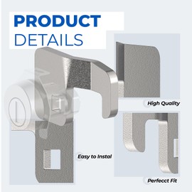 Xinafan C7120 Mailbox Lock Cam for CompX National C9100 C9200 L-1172C Mailbox Lock Heavy-Duty Cam for Florence 1570 F Series CBU 4C Lock Cam Replacement Part, Silver