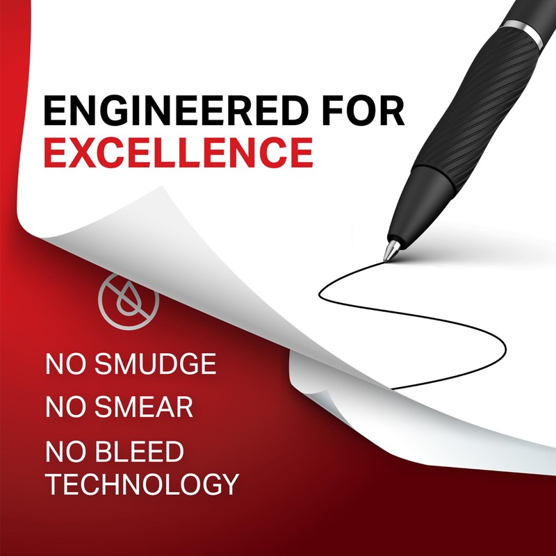 Sharpie S-Gel Gel Pens, Pearl White Body, Black Ink, Medium