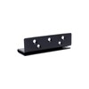 Dnyta 2pcs Double Hook Slot Bracket Black Bed Rail Brackets