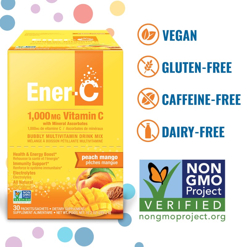 Ener-C Multivitamin Drink Mix - Vitamin Packets for Water, Electrolytes