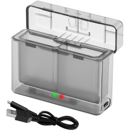 LYONGTECH LP-E10 Dual Battery Charger for Canon EOS Rebel T7,T6,T5,T3,T100,4000D,3000D,2000D,1500D,1300D,1200D,1100D,Kiss X50 X70 X80 X90,LP E10 Fast Charge