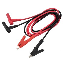 UOIENRT Multimeter Alligator Clips Leads, 15A 1000V 3.5 Ft Banana Plug to Alligator Clip Test Lead, 4mm Test Lead Probe Suitable for Most of Digital Multimeter