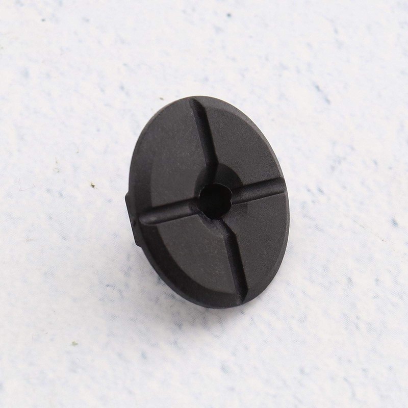 SING F LTD 50Pcs 4mm Unthreaded Plastic Nuts Black for