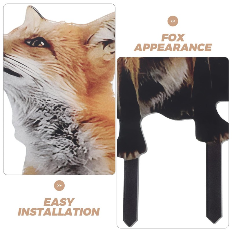 POPETPOP Acrylic Fox Garden Stakes : Fox Lawn Ornaments Garden