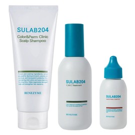 Benezyme Surab 204 Color & Firm Scalp Clinic Shampoo 1 x CMC Water Treatment 1 x Smoothing Complex 1 x 1 set / 베네자임 수랩204 컬러앤펌 스칼프 클리닉 샴푸 1개 + CMC 워터 트리트먼트 1개 + 스무딩컴플렉스 1개, 1세트