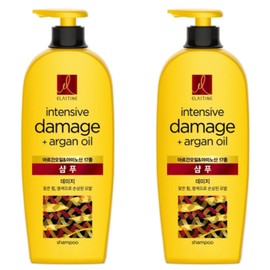 Elastine Moroccan Argan Oil Damage Shampoo, 680ml, 2 pcs / 엘라스틴 모로코 아르간 오일 데미지 샴푸, 680ml, 2개