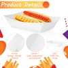 Handepo 300 Pieces Food Trays Bulk Disposable Paper Food Boats