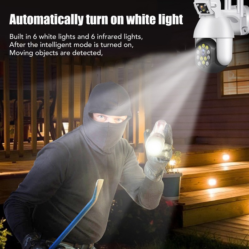 Camera Wireless Dual Lens 2 Way Voice Waterproof Security Camera