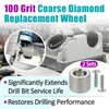 2 Sets 100 Grit Coarse Diamond Replacement Grinding Wheel DA31325GF
