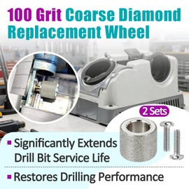 2 Sets 100 Grit Coarse Diamond Replacement Grinding Wheel DA31325GF