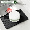 CIEO Silicone Dish Drying Mat for Kitchen Counter, Slope Fast