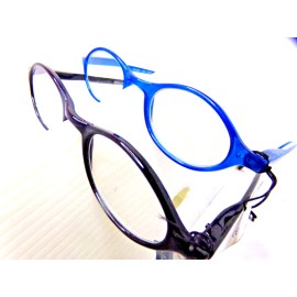 Fair view 2 Lady /Girl Reading Glasses Impact resistant Power +3.50 Blue Black Oval frames