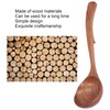 HilBeliFU Wooden Soup Ladle, 9.44in Long Ladle Spoon with Back
