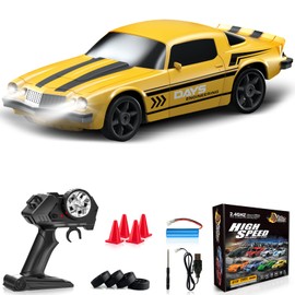Everbigmai RC Drift Car 1:24 Remote Control Car 4WD 15KM/H High Speed Racing Sport Car with LED Lights RC Cars Toy Cars for Kids Boys Girls Adults Gifts Birthday Christmas Rechargeable Batteries