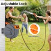 TLGREEN Retractable Garden Hose Reel, 1/2in x 100 ft Water