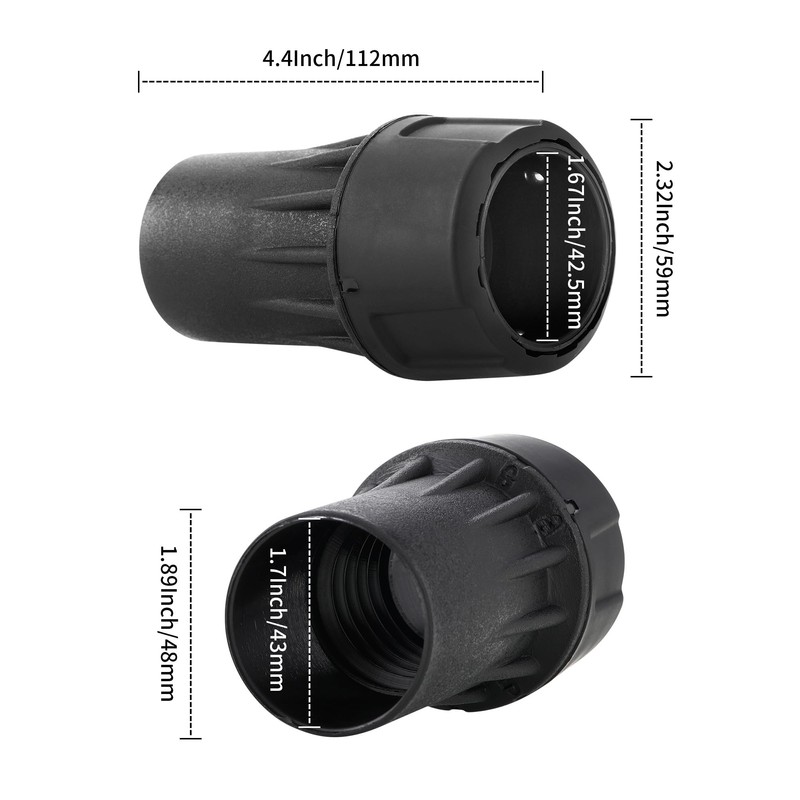 DWV9000 Universal Quick Connector, 1-1/4 Inch Dust Collection Adapter Fits