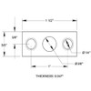 Strike Plate for 7" Flush Bolt Satin Nic