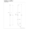 Kingston Brass K183A1 Designer Trimscape Showerscape 30-Inch Brass Shower Slide