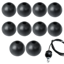 10 PCS Fitness Pulley Cable Ball Stopper,WizeFolk Stop Balls Joint Parts,Gym Machine Accessories,Pulling Wire Gym Machine Rope Interface Port Cable Attachment
