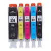 Ink Cartridge Set Large Capacity Clear Colorfast Printing Black Color