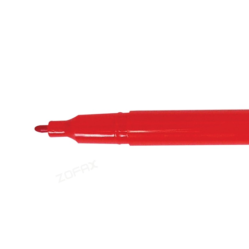ZOFAX Feltra Felt Tips Colouring Pens, RED, Pack of 10,