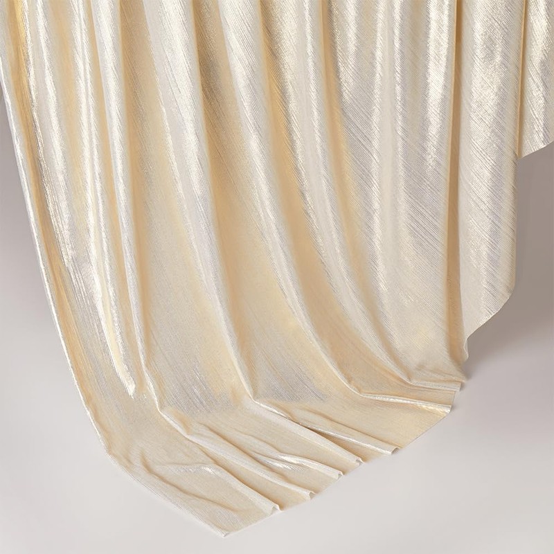 MaiMaiSuan 60’’ Wide Soft Shiny Stretch Metallic Luster Rib Knit