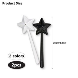 YEJAHY Pack of 2 Spice Shakers, Star Shaped Wand Salt and Pepper Shakers for Kitchen Spices Salt Dispenser Restaurant Spice Bottle Kitchen Accessories Decoration