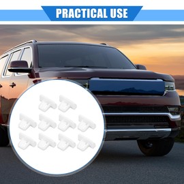 VekAuto 10 Pcs Car Fender Flare Bumper Clip Compatible for Chrysler Pacifica 2017-2020, Durable Nylon White Retainer Fastener