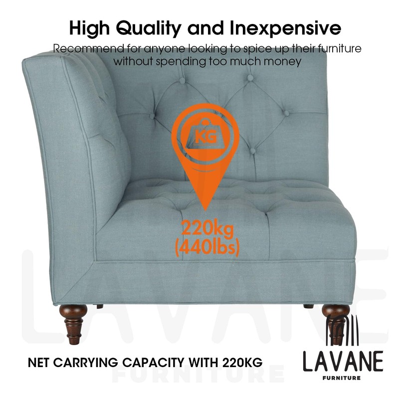 La Vane 6 inch Wooden Furniture Legs, 4PCS Soild Wood