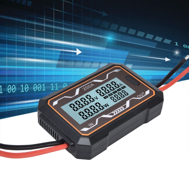 DC Power Meter Backlight Setting Large Screen Display Multifunctional Power