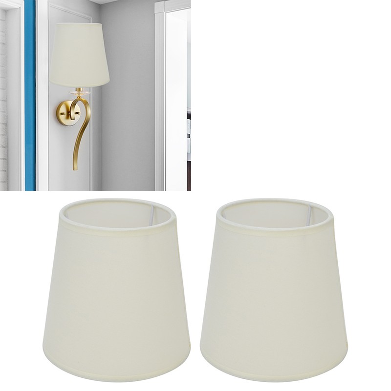 2Pcs Indoor Lamp Shade European Style Fabric Lampshade for E14