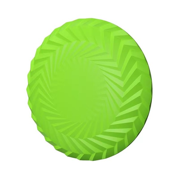 Winzasber Frisbees pour Chien -18cm Frisbee Jouet pour Chiens - pour la Terre et l'eau, l'entraînement des Chiens, Lancer, Attraper et Jouer （Vert）